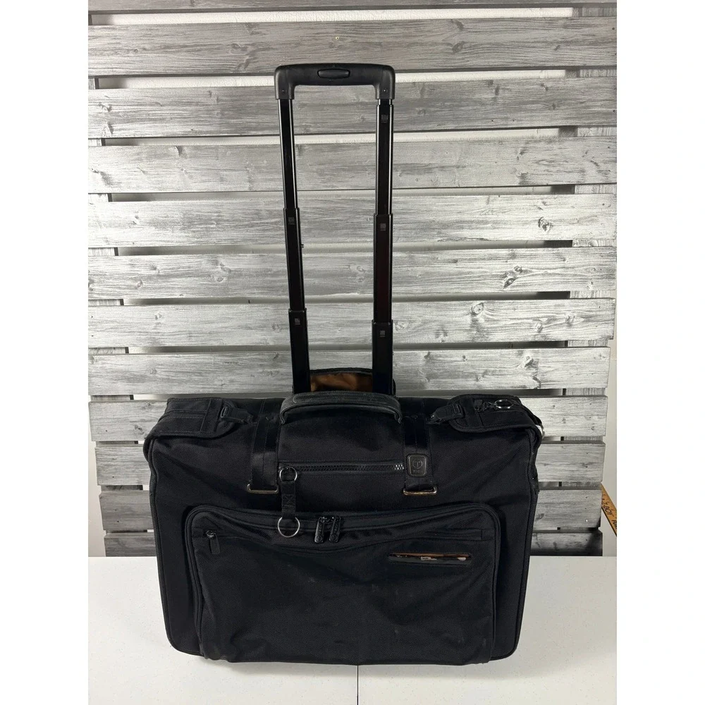 Tumi T-Tech Essential Gear Carry on Garment Bag Suitcase Wheeled 56030D Black